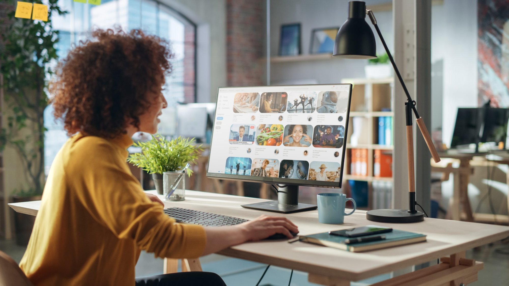travel-agent-marketing-scaled-1 New travel agent exploring marketing ideas on her laptop